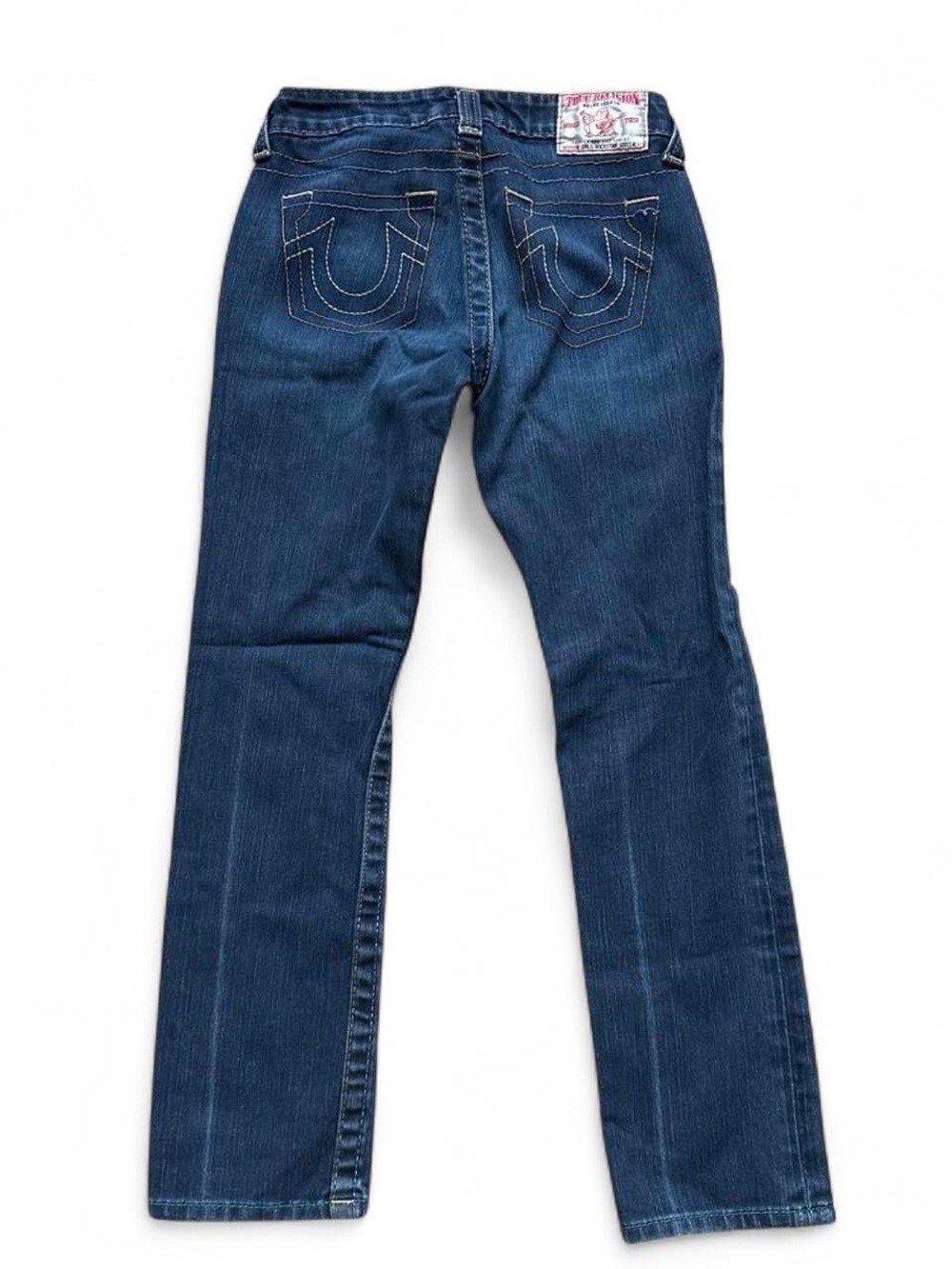 True Religion Girls Size 7 Dark Wash Jeggings Stretch Denim